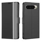For Google Pixel 9 Twill Texture Side Button Leather Phone Case(Black) - 1