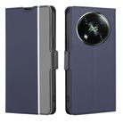 For Itel RS4 4G Twill Texture Side Button Leather Phone Case(Blue) - 1