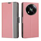 For Itel RS4 4G Twill Texture Side Button Leather Phone Case(Pink) - 1