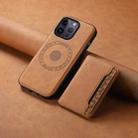 For iPhone 14 Pro Max Denior D13 Retro Texture Leather MagSafe Card Bag Phone Case(Brown) - 2