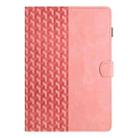 For Samsung Galaxy Tab A7 Lite T220 Building Blocks Embossed Leather Tablet Case(Pink) - 3