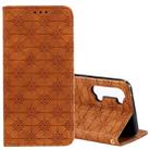For Oppo Reno3 / Find X2 Lite Lucky Flowers Embossing Pattern Magnetic Horizontal Flip Leather Case with Holder & Card Slots(Brown) - 1