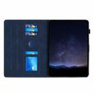 For Samsung Galaxy Tab A9+ Building Blocks Embossed Leather Smart Tablet Case(Blue) - 3