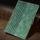 For Samsung Galaxy Tab A9+ Building Blocks Embossed Leather Smart Tablet Case(Green) - 2