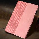 For Samsung Galaxy Tab A 10.5 T590 Building Blocks Embossed Leather Smart Tablet Case(Pink) - 2