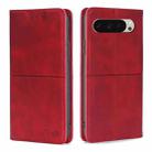 For Google Pixel 9 Cow Texture Magnetic Leather Phone Case(Red) - 1