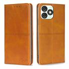 For Itel A50 4G Cow Texture Magnetic Leather Phone Case(Light Brown) - 1