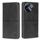 For Itel S24 4G Cow Texture Magnetic Leather Phone Case(Black) - 1
