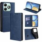 For itel A90 4G Cow Texture Magnetic Leather Phone Case(Blue) - 1