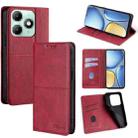 For itel A90 4G Cow Texture Magnetic Leather Phone Case(Red) - 1