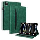 For iPad Pro 13 2024 Splicing Shockproof Leather Tablet Case(Green) - 1