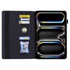 For iPad Pro 13 2024 Splicing Shockproof Leather Tablet Case(Black) - 3