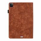 For iPad Pro 13 2024 Calf Texture Embossed Leather Tablet Case(Brown) - 3