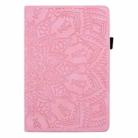 For iPad Pro 13 2024 Calf Texture Embossed Leather Tablet Case(Pink) - 2
