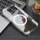 For iPhone 16 Pro Max 6D Plated Carbon Fiber Clear Magsafe PC Phone Case(Titanium Grey) - 2