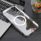 For iPhone 16 Plus 6D Plated Carbon Fiber Clear Magsafe PC Phone Case(Aurora Purple) - 2