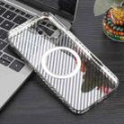 For iPhone 16 Plus 6D Plated Carbon Fiber Clear Magsafe PC Phone Case(Titanium Grey) - 2