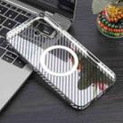 For iPhone 16 Plus 6D Plated Carbon Fiber Clear Magsafe PC Phone Case(Starry Black) - 2