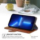 For Itel P55+ 4G Geometric Stitching Leather Phone Case(Light Brown) - 3