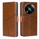 For Itel RS4 4G Geometric Stitching Leather Phone Case(Light Brown) - 1