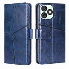 For Itel A50 4G Geometric Stitching Leather Phone Case(Blue) - 1