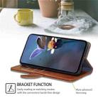 For Itel S24 4G Geometric Stitching Leather Phone Case(Light Brown) - 3