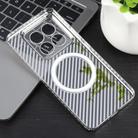 For Xiaomi 14 Pro 6D Plated Carbon Fiber Clear Magsafe PC Phone Case(Starlight Silver) - 3