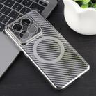 For Xiaomi 14 Pro 6D Plated Carbon Fiber Clear Magsafe PC Phone Case(Titanium Grey) - 2