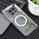For Xiaomi 14 Pro 6D Plated Carbon Fiber Clear Magsafe PC Phone Case(Titanium Grey) - 3