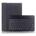 For iPad Pro 11 2024 A13B Lambskin Texture Bluetooth Touch Keyboard Leather Tablet Case with Pen Slot(Black) - 1