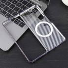 For Samsung Galaxy Z Fold5 6D Plated Carbon Fiber Clear Magsafe PC Phone Case(Aurora Purple) - 3