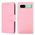 For Google Pixel 8a Crystal Texture Leather Phone Case(Pink) - 1