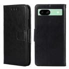 For Google Pixel 8a Crystal Texture Leather Phone Case(Black) - 1