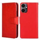 For Itel P55+ 4G Crystal Texture Leather Phone Case(Red) - 1