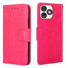 For Itel A50 4G Crystal Texture Leather Phone Case(Rose Red) - 1