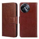 For Itel S24 4G Crystal Texture Leather Phone Case(Brown) - 1