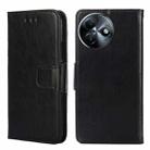 For Itel S24 4G Crystal Texture Leather Phone Case(Black) - 1