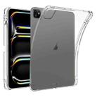 For iPad Pro 13 2024 Highly Transparent TPU Full Thicken Corners Shockproof Protective Case with Pen Slot(Transparent) - 1