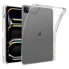 For iPad Pro 11 2024 Highly Transparent TPU Full Thicken Corners Shockproof Protective Case with Pen Slot(Transparent) - 1