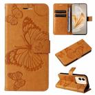For vivo V29e Global / Y200 5G Global 3D Butterfly Embossed Flip Leather Phone Case(Yellow) - 1