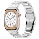 For Apple Watch Series 9 45mm Armor 5-bead Titanium Watch Band(Silver) - 1
