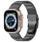 For Apple Watch Ultra 49mm Armor 5-bead Titanium Watch Band(Black) - 1