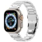 For Apple Watch Ultra 49mm Armor 5-bead Titanium Watch Band(Silver) - 1