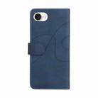 For iPhone SE 2024 Dual-color Splicing Flip Leather Phone Case(Blue) - 3