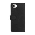 For iPhone SE 2024 Dual-color Splicing Flip Leather Phone Case(Black) - 3