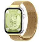 For Huawei Watch Fit3 Milanese Metal Watch Band(Gold) - 1