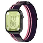 For Huawei Watch Fit3 Loop Nylon Watch Band(Pink Purple) - 1