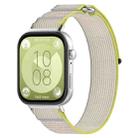 For Huawei Watch Fit3 Loop Nylon Watch Band(Grey Yellow) - 1