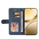 For vivo V50 5G Global Dual-color Splicing Flip Leather Phone Case(Blue) - 3