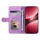 For vivo V50 Lite 5G Global Dual-color Splicing Flip Leather Phone Case(Purple) - 3